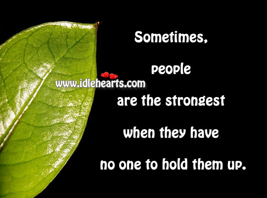 Sometimes, people are the strongest Image