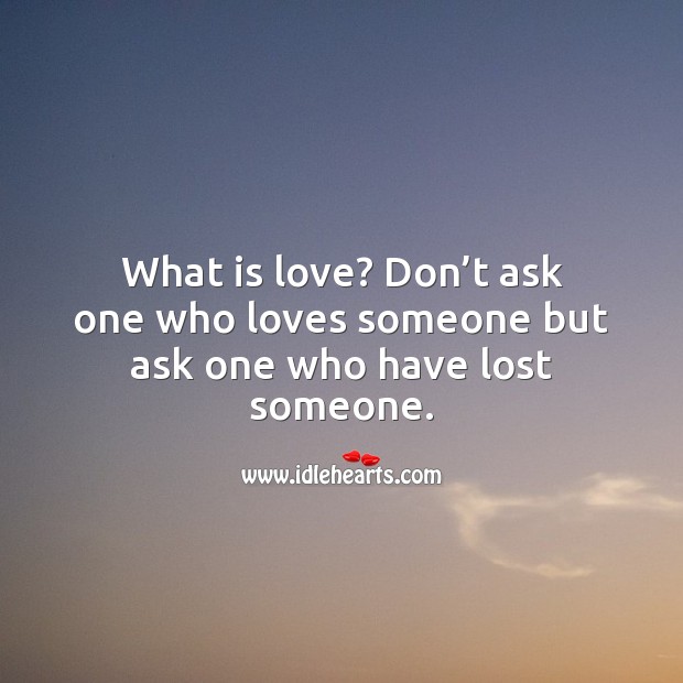 One who loves someone Image