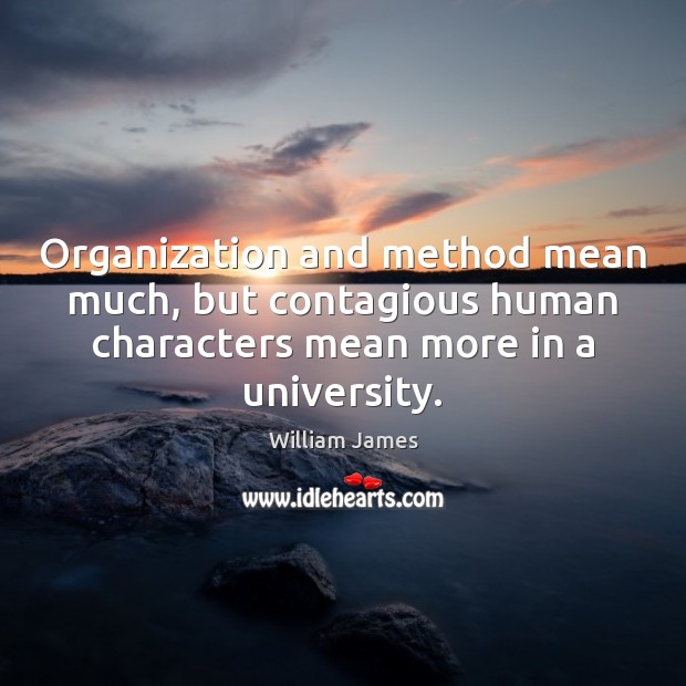 Organization and method mean much, but contagious human characters mean more in Image