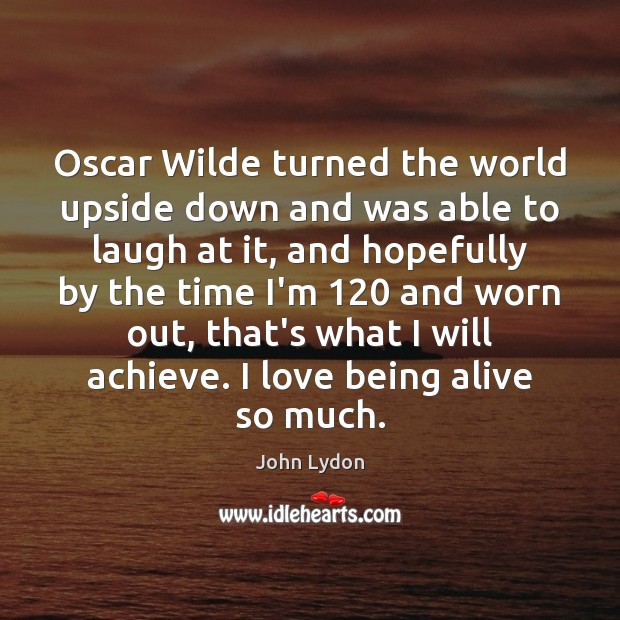 Oscar Wilde turned the world upside down and was able to laugh Image