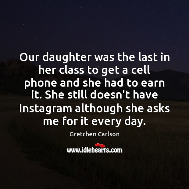 Our daughter was the last in her class to get a cell Image