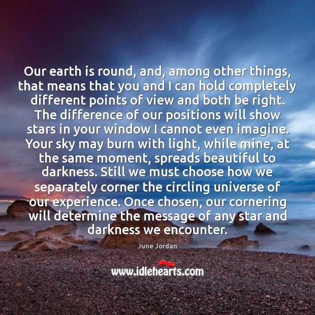 Our earth is round, and, among other things, that means that you Image