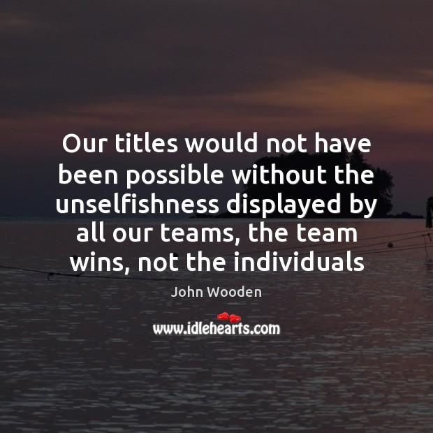 Our titles would not have been possible without the unselfishness displayed by Image