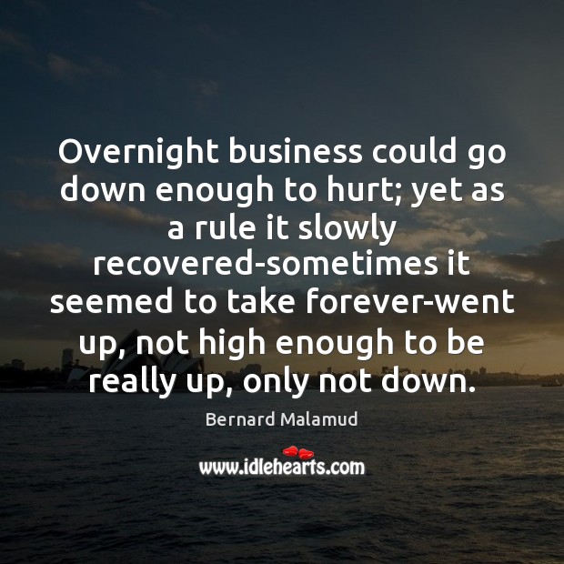 Overnight business could go down enough to hurt; yet as a rule Image