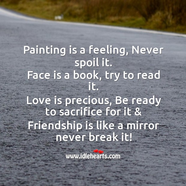 Painting is a feeling Good Night Quotes Image