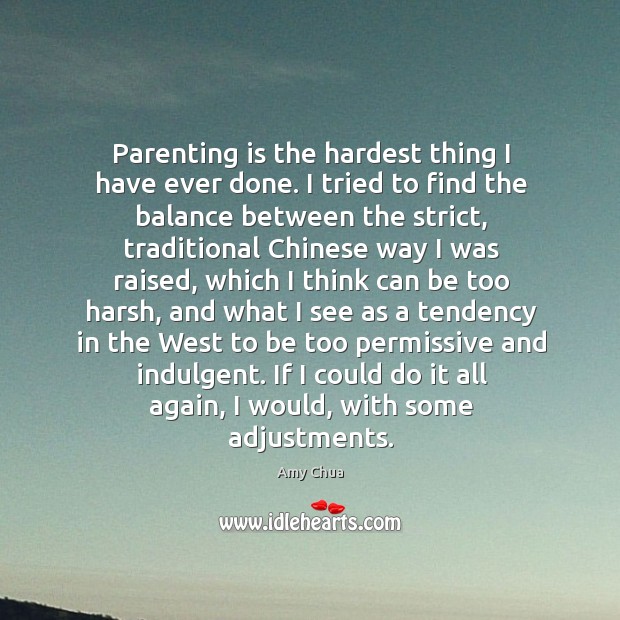 Parenting is the hardest thing I have ever done. I tried to Parenting Quotes Image