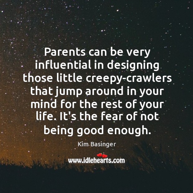 Parents can be very influential in designing those little creepy-crawlers that jump Image