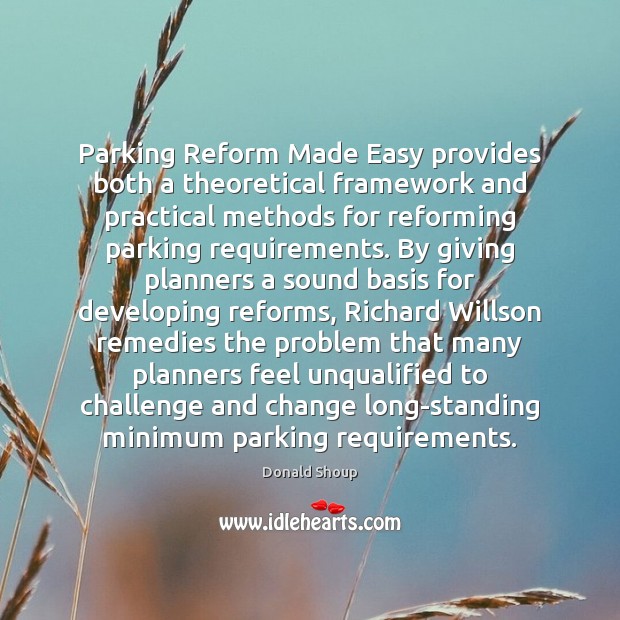 Parking Reform Made Easy provides both a theoretical framework and practical methods Image