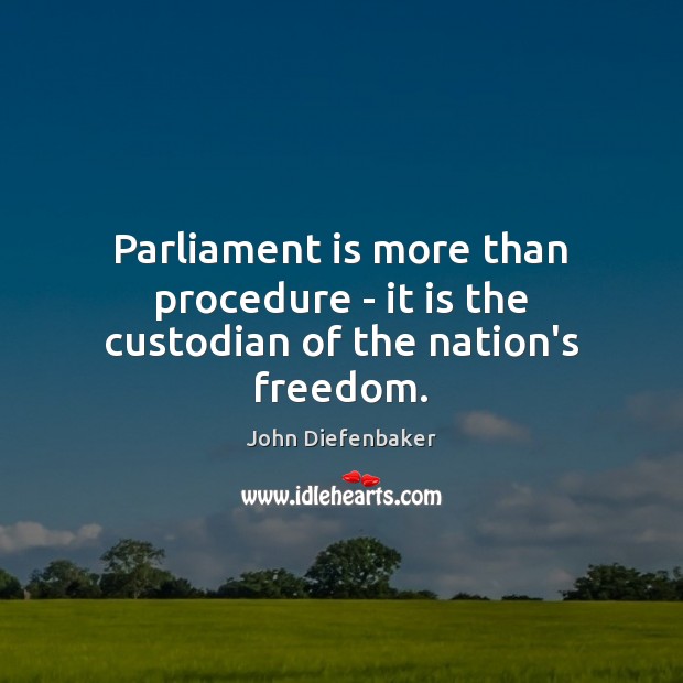 Parliament is more than procedure – it is the custodian of the nation’s freedom. Image