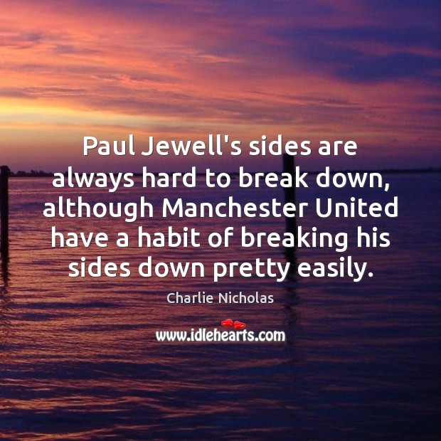 Paul Jewell’s sides are always hard to break down, although Manchester United Image