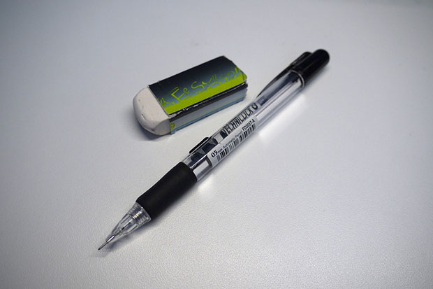 The pencil and eraser story Image
