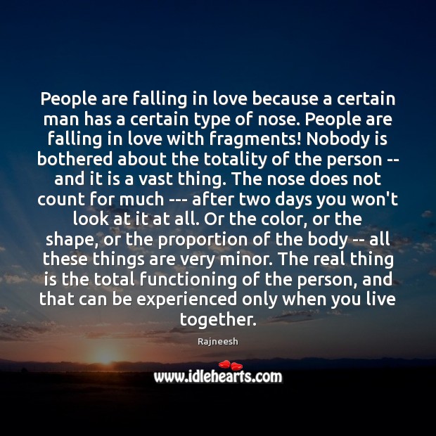 People are falling in love because a certain man has a certain Falling in Love Quotes Image