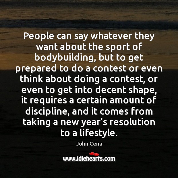 People can say whatever they want about the sport of bodybuilding, but Image