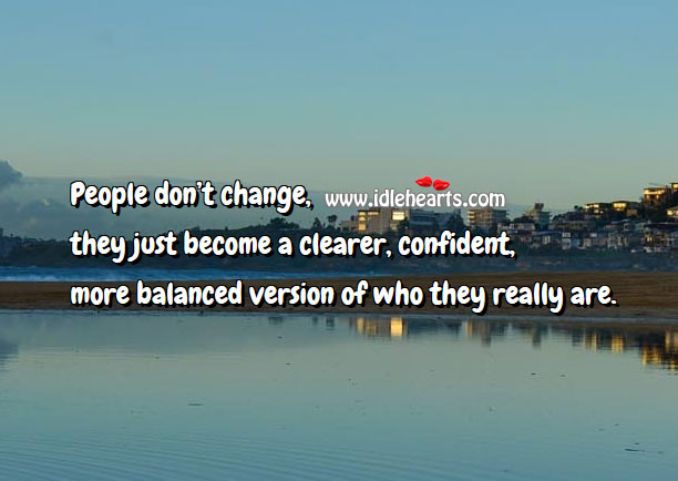 People don’t change People Quotes Image