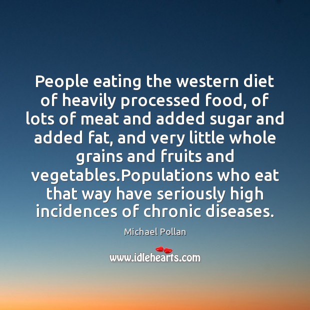 People eating the western diet of heavily processed food, of lots of Image