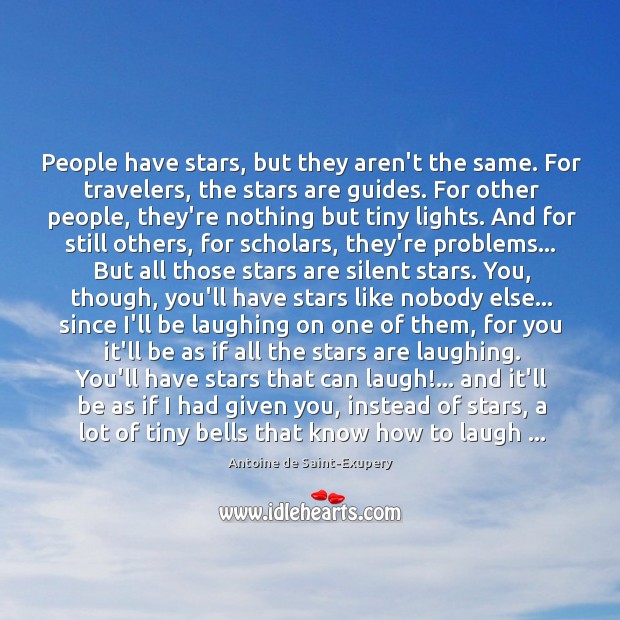 People have stars, but they aren’t the same. For travelers, the stars Image