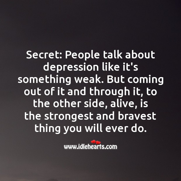 People talk about depression Image
