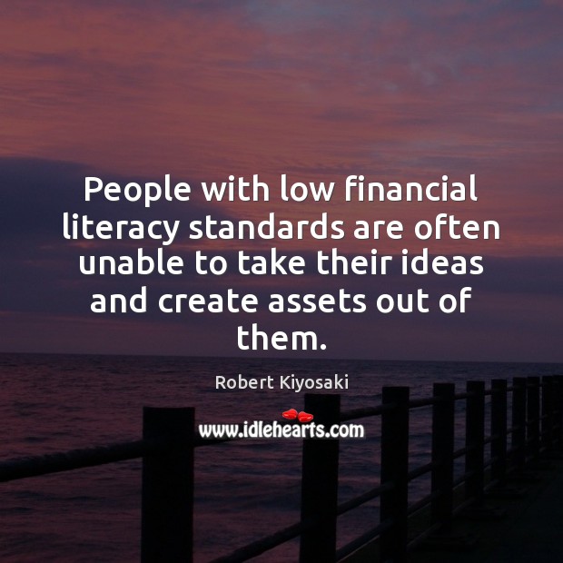 People with low financial literacy standards are often unable to take their Image