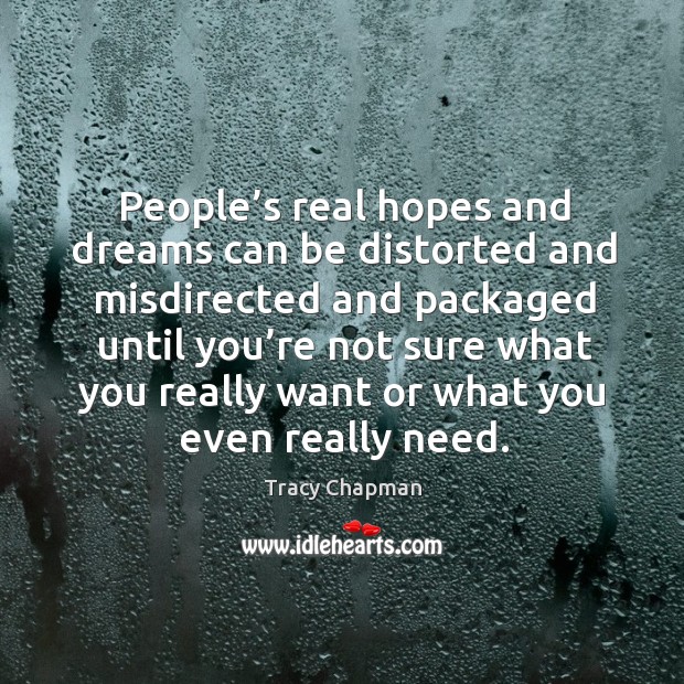People’s real hopes and dreams can be distorted and misdirected and packaged until you’re Image