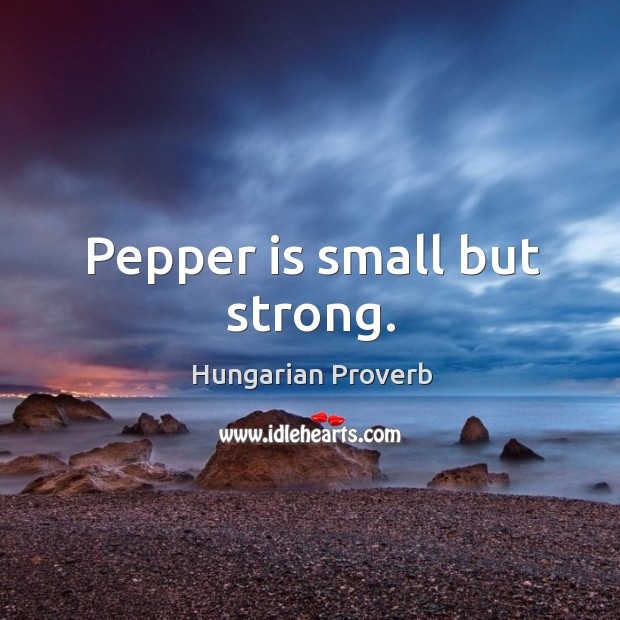 Pepper is small but strong. Image