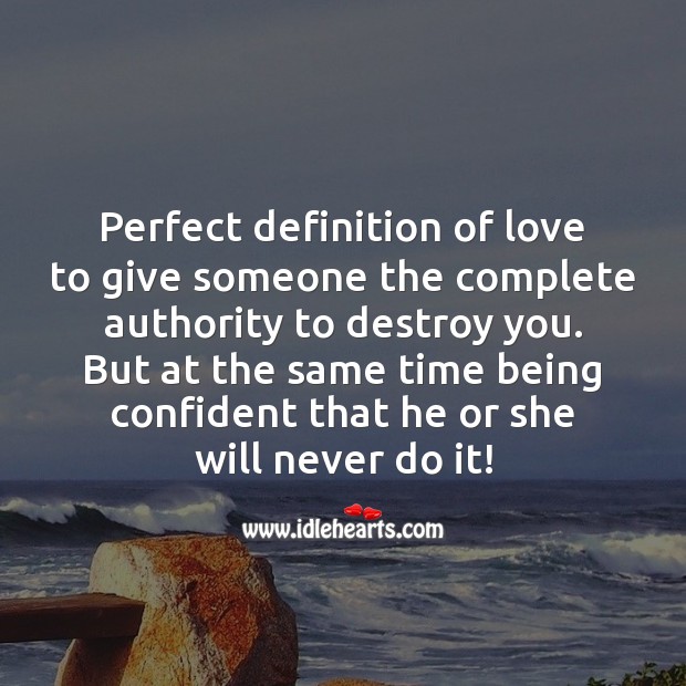 Perfect definition of love Love Messages Image