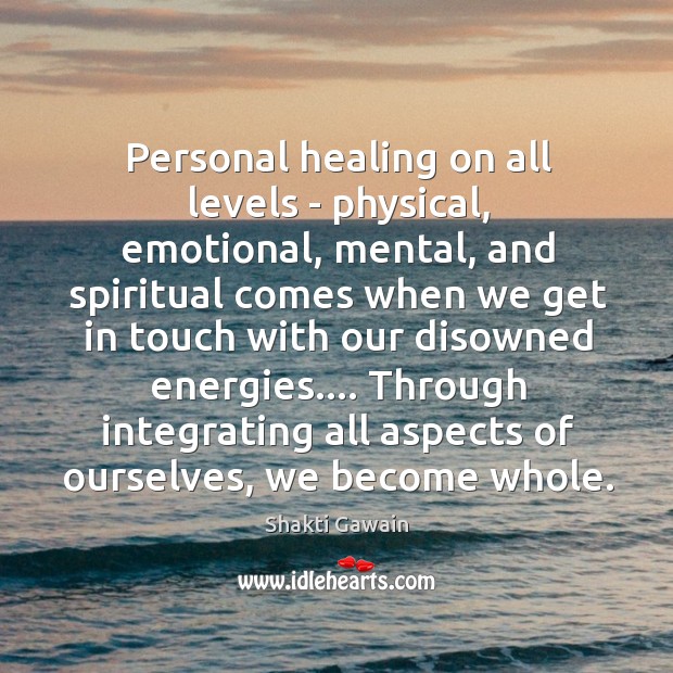 Personal healing on all levels – physical, emotional, mental, and spiritual comes Image