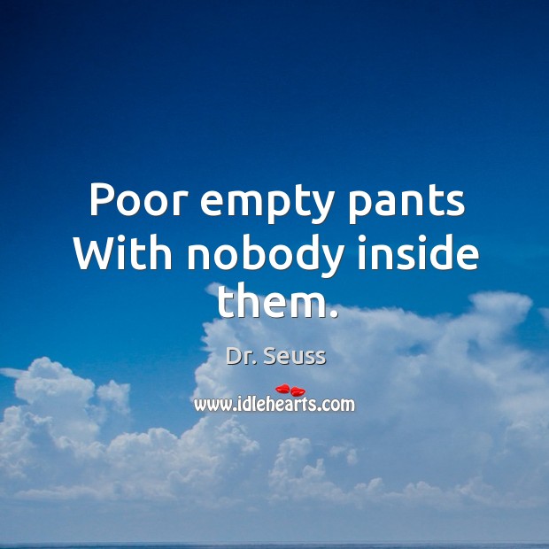 Poor empty pants With nobody inside them. Image