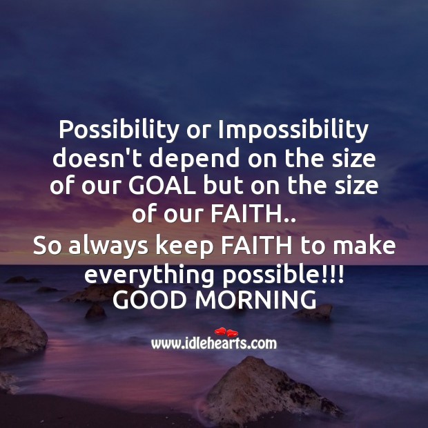 Possibility or impossibility doesn’t depend Image