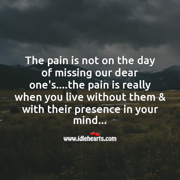 Presence in your mind Pain Quotes Image