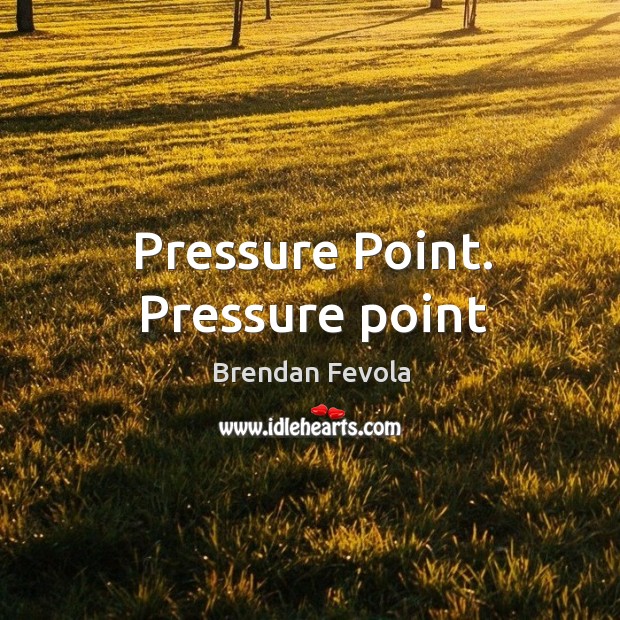 Pressure Point. Pressure point Image