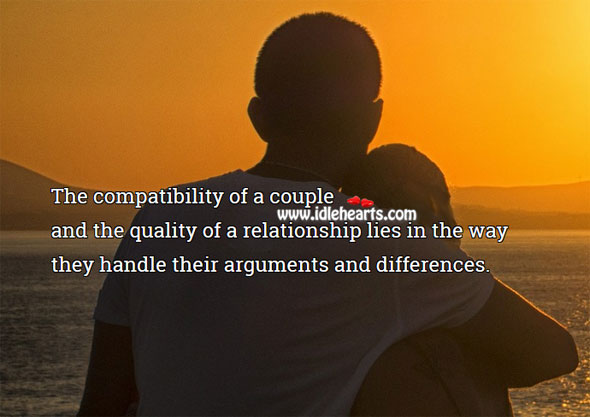 The quality of a relationship lies in the way we handle arguments Relationship Advice Image