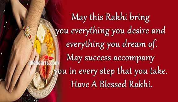 Have a blessed raksha bandhan. Image