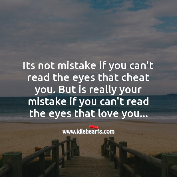 Read the eyes that love you Cheating Quotes Image