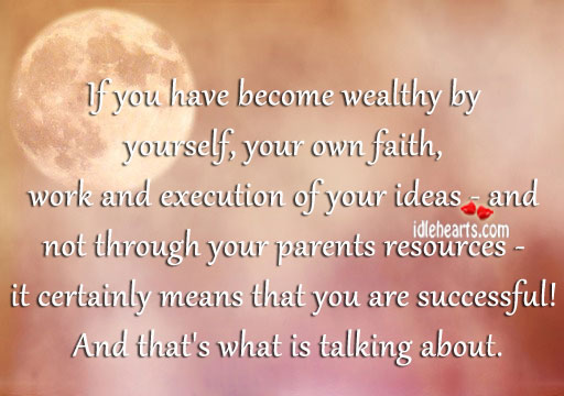 The real meaning of success. Image