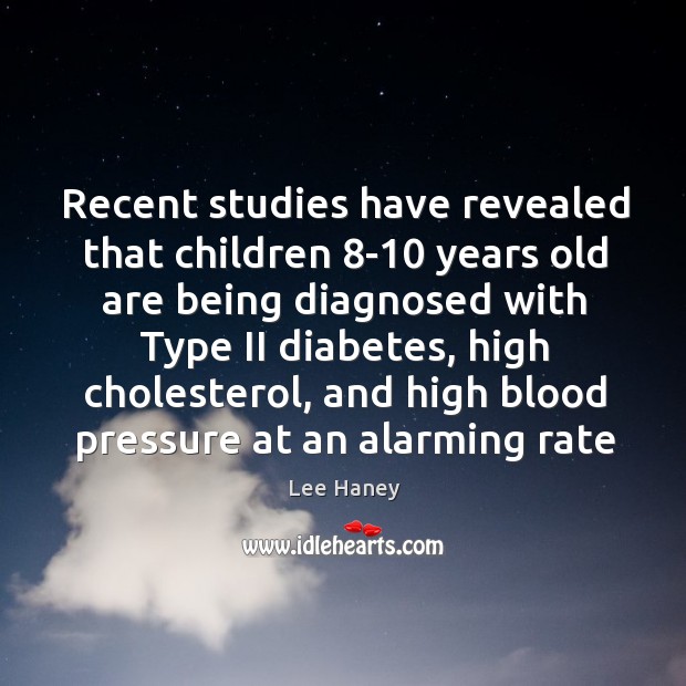 Recent studies have revealed that children 8-10 years old are being diagnosed Image