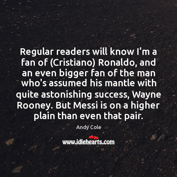 Regular readers will know I’m a fan of (Cristiano) Ronaldo, and an Image
