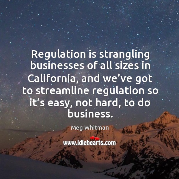 Regulation is strangling businesses of all sizes in california Image