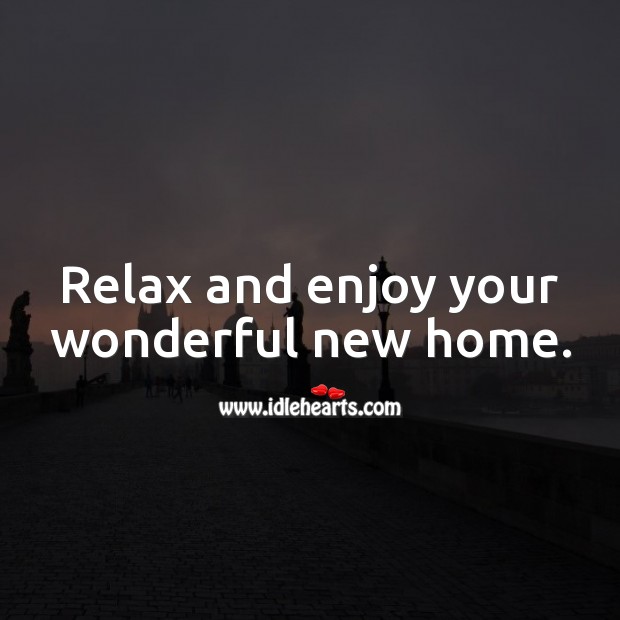 Relax and enjoy your wonderful new home. Image