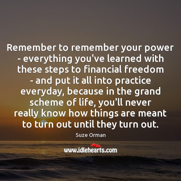 Remember to remember your power – everything you’ve learned with these steps Image
