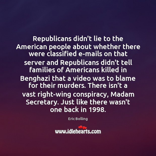 Republicans didn’t lie to the American people about whether there were classified Image
