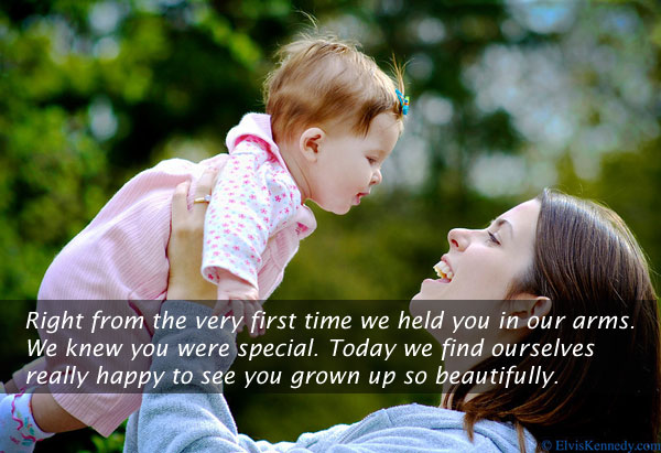 Right from the very first time we held you. We knew you were special Picture Quotes Image