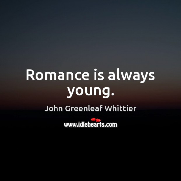 Romance is always young. Image
