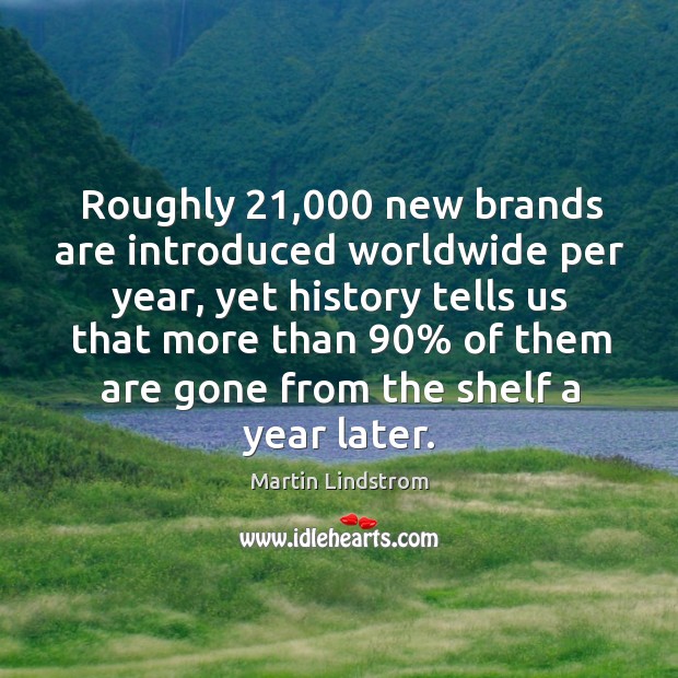 Roughly 21,000 new brands are introduced worldwide per year, yet history tells us Image