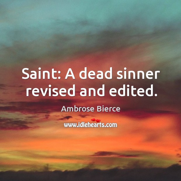 Saint: a dead sinner revised and edited. Image
