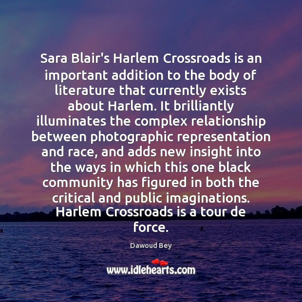 Sara Blair’s Harlem Crossroads is an important addition to the body of Image