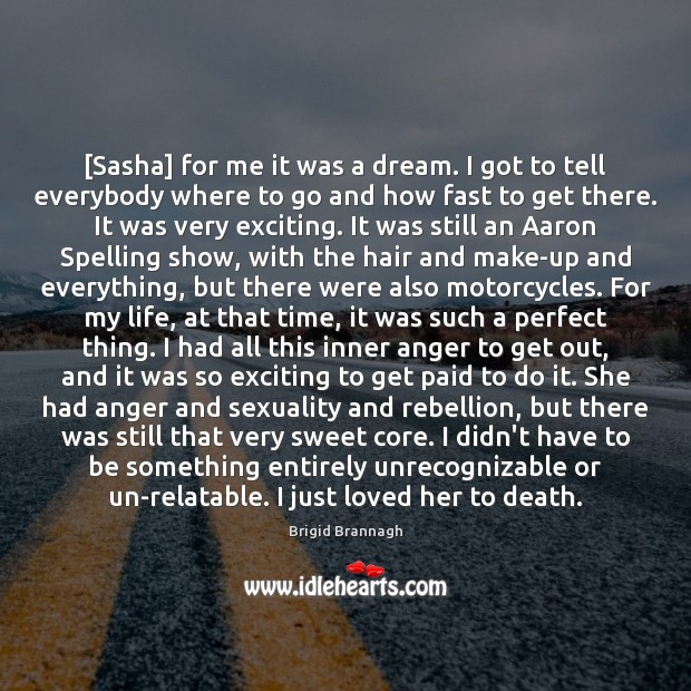 [Sasha] for me it was a dream. I got to tell everybody Image