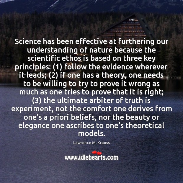 Science has been effective at furthering our understanding of nature because the Understanding Quotes Image