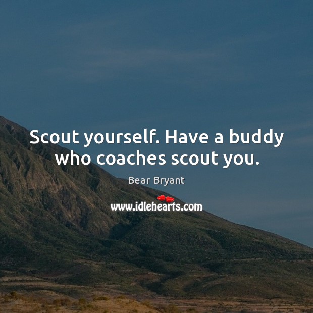 Scout yourself. Have a buddy who coaches scout you. Image