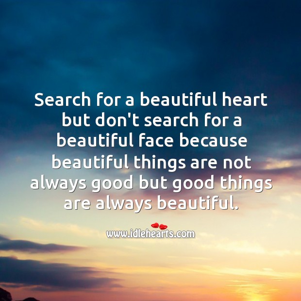 Search for a beautiful heart Image