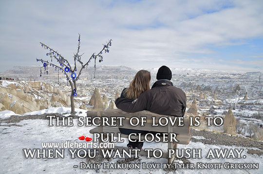 The secret of love Love Quotes Image